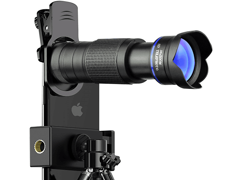 INF 36X HD-Teleobjektiv für Handy 36x, 7,7 mm, Fernglas