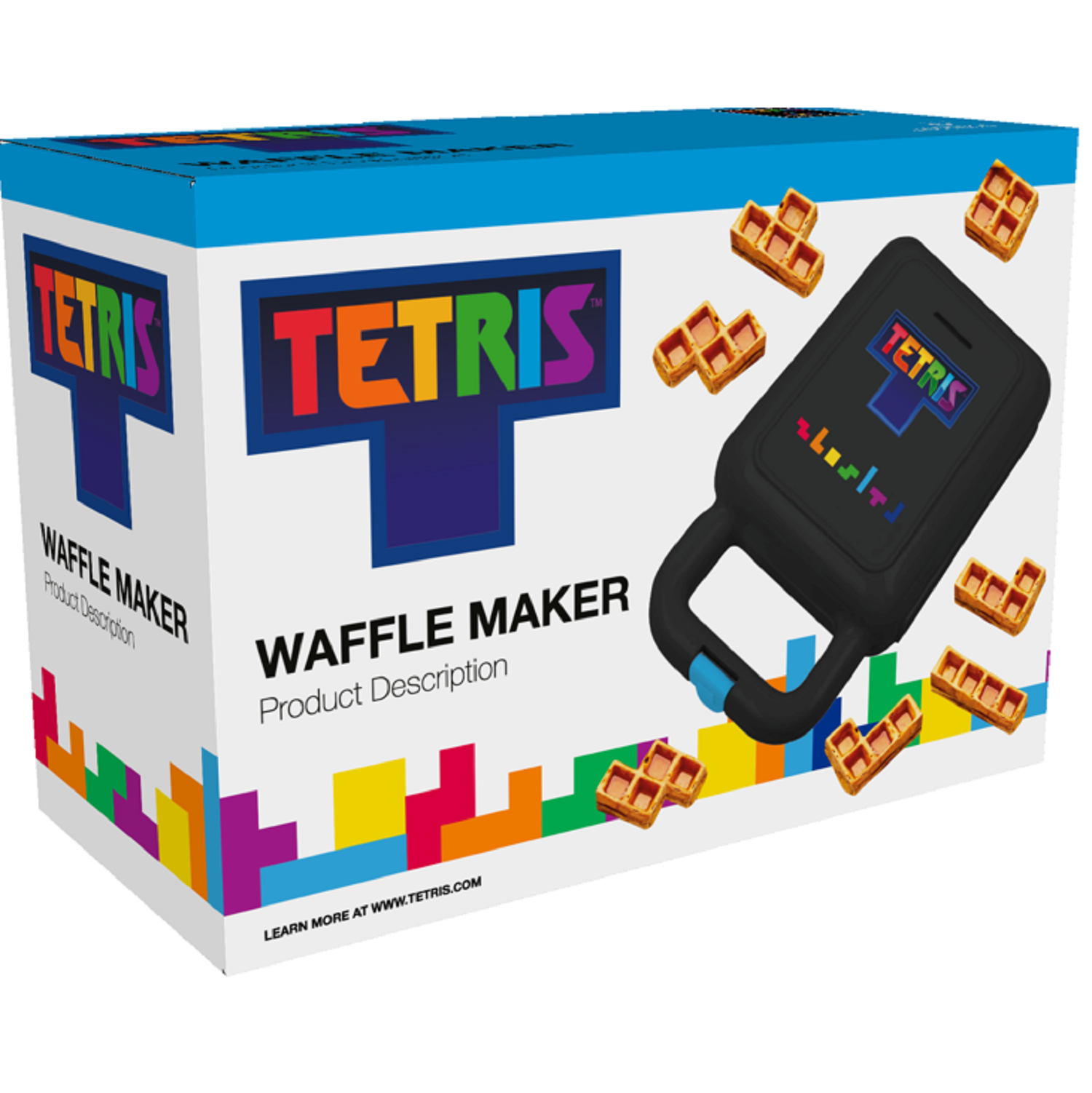 Tetris™ Waffeleisen FIZZ CREATIONS Tetrimino Schwarz