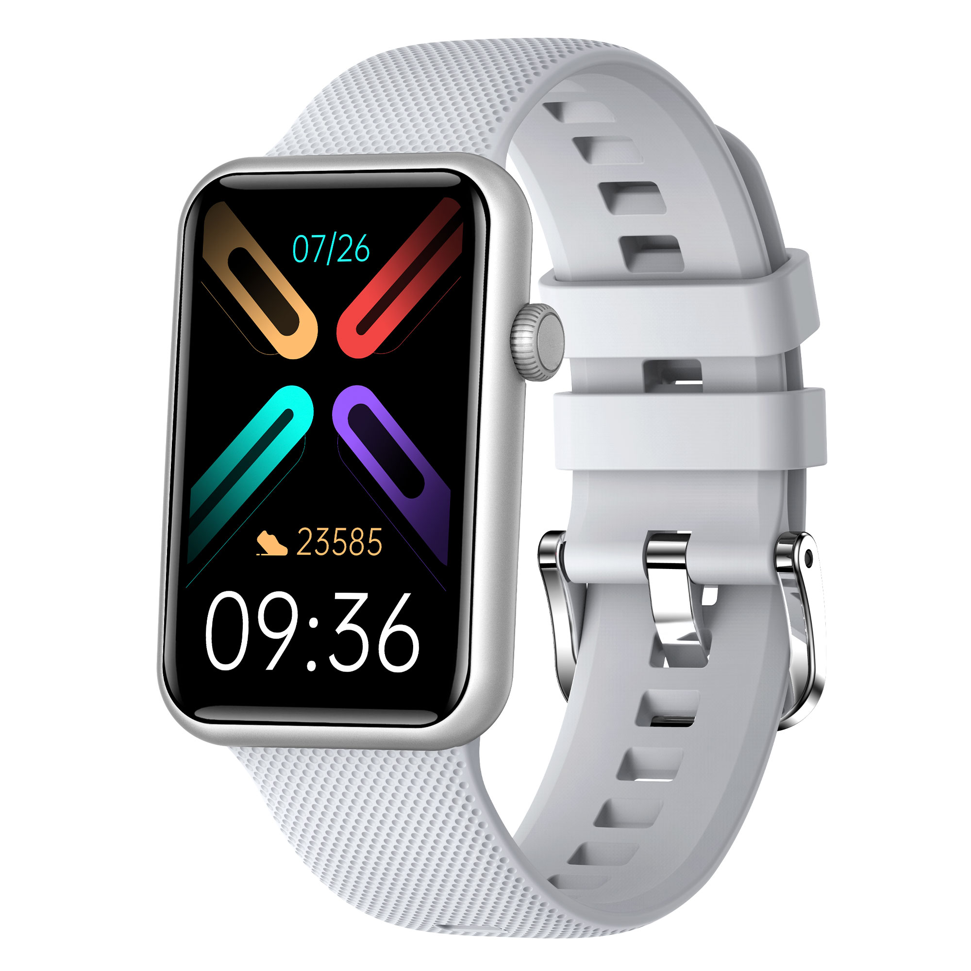 Smartwatch Ksix Tube pantalla 1.57 7 app incluida monitoreo salud modo multideporte sumergible gris reloj inteligente multideporte. 1.57. notificaciones y llamadas. localizador. pulsera actividad con oxígeno