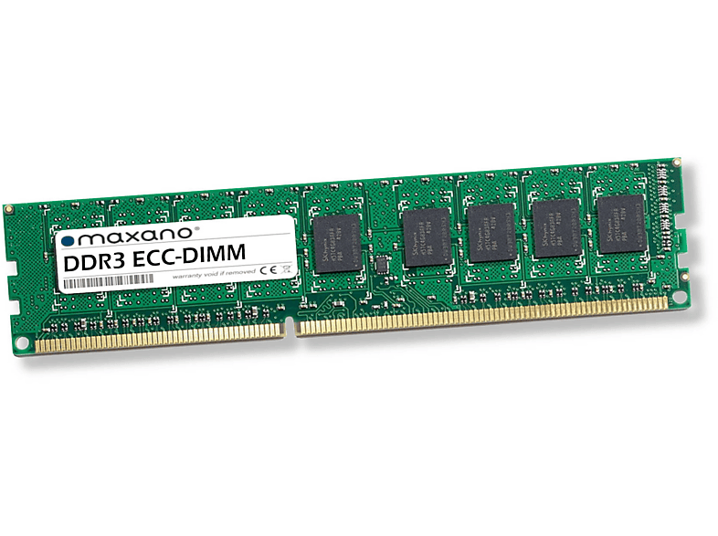 MAXANO 8GB RAM für QNAP QNAP TVS-EC1280U-SAS-RP R2 (PC3-12800 ECC-DIMM) Arbeitsspeicher 8 GB SDRAM