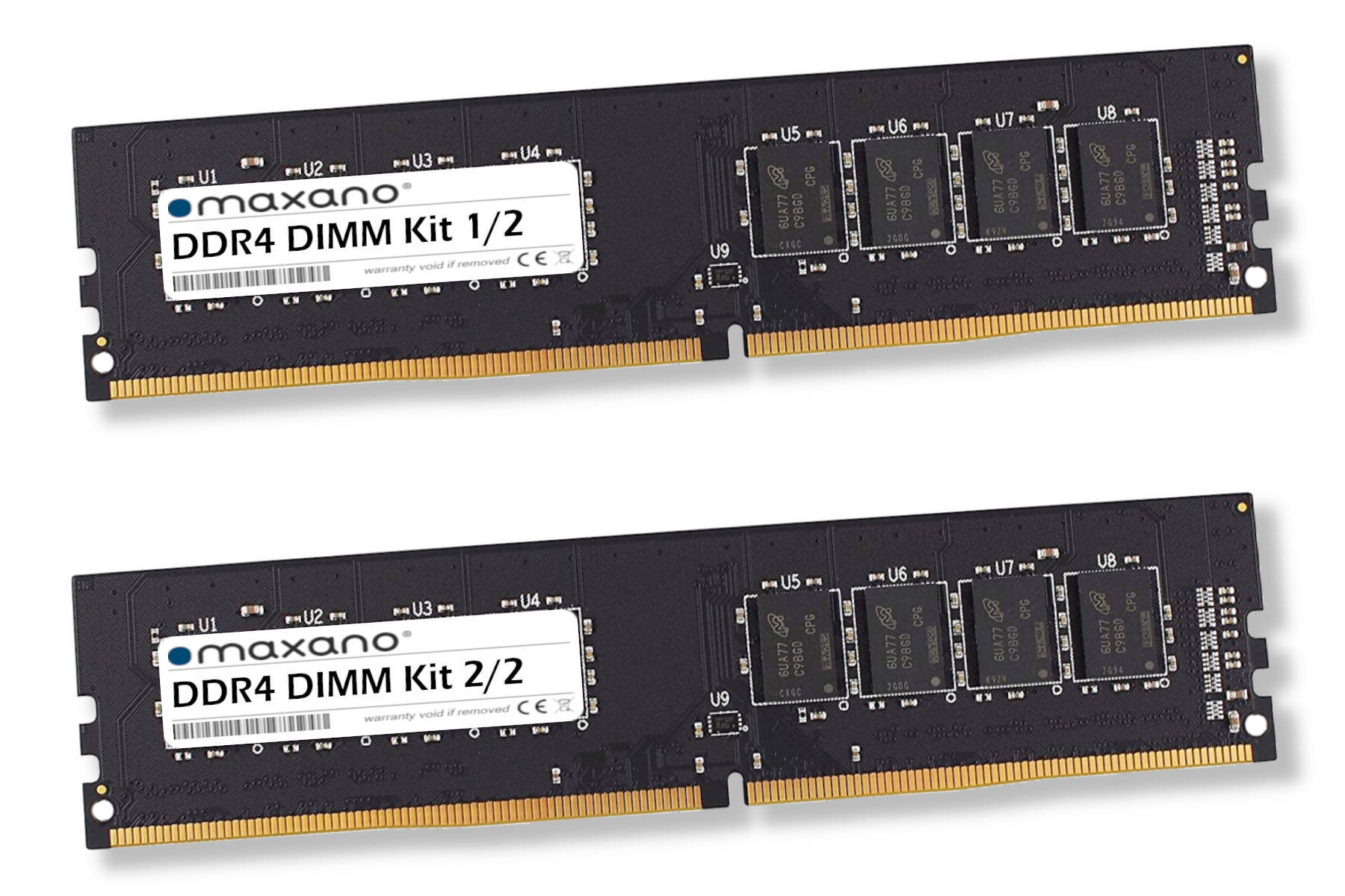 MAXANO 32GB Kit 2x 16GB DIMM) SDRAM 32 GB Arbeitsspeicher (PC4-21300 RAM TS-h977XU-RP-3700X für QNAP