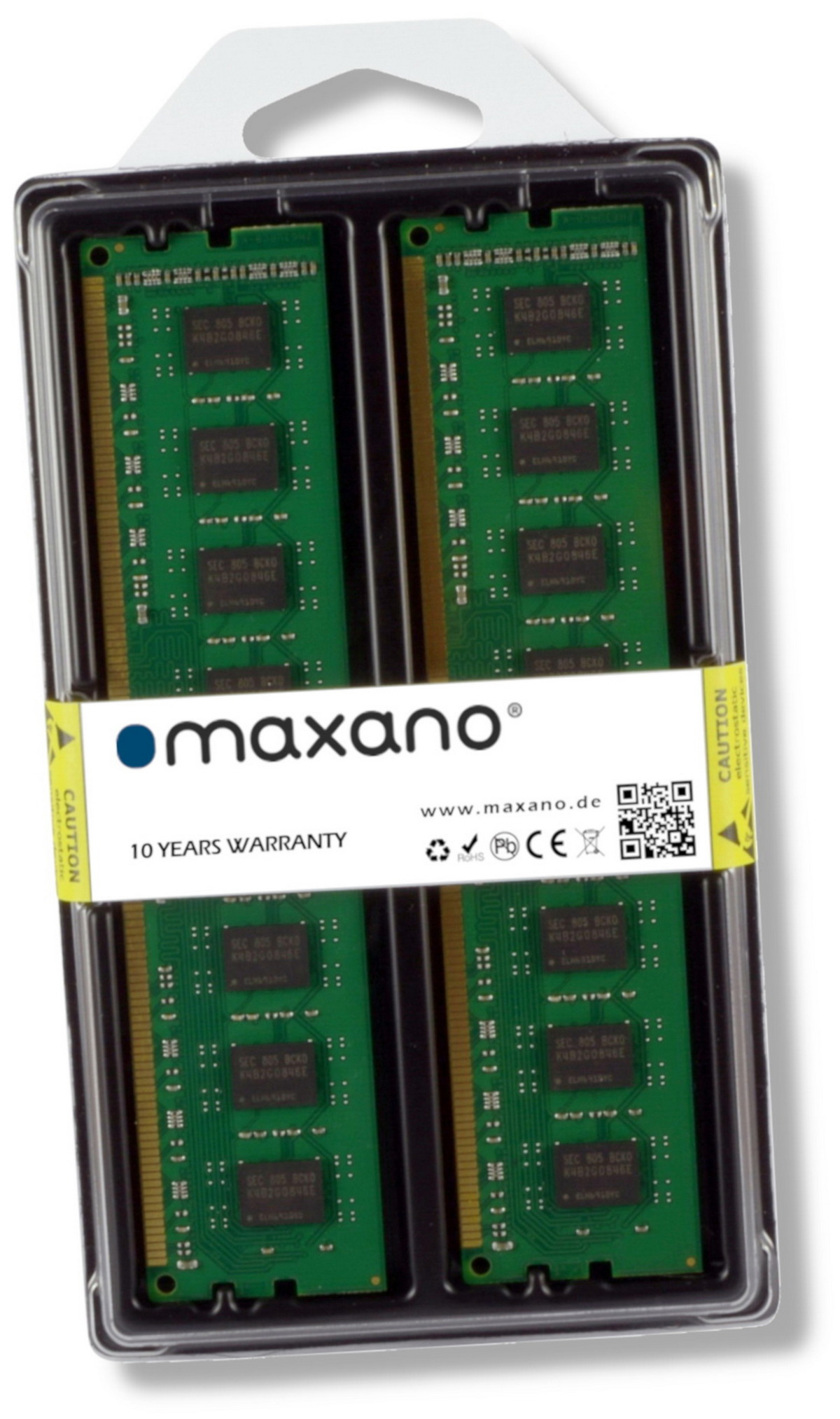 (PC3-12800 TS-EC2480U-i3-8G ECC-DIMM) 4GB 8GB für Arbeitsspeicher Kit 2x QNAP SDRAM 8 R2 GB RAM MAXANO