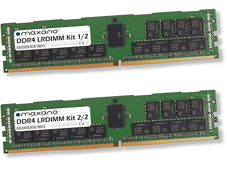 MAXANO 128GB Kit (2x64GB) 2666MHz LRDIMM RAM für QNAP ES ES2486dc-2142IT Arbeitsspeicher 128 GB DDR4