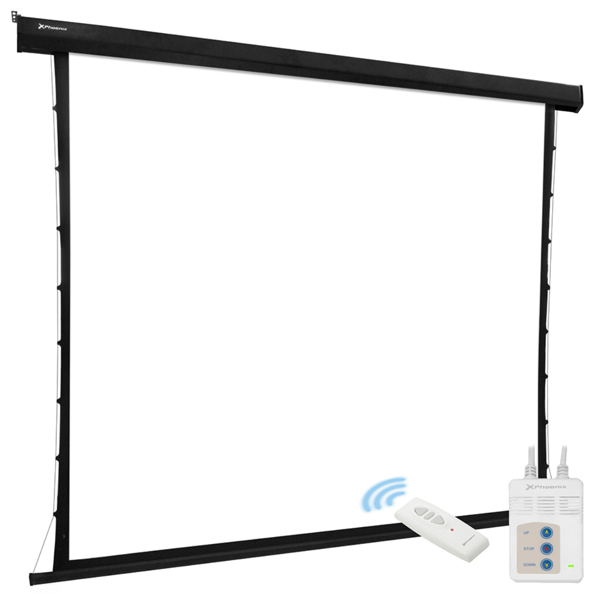 Phoenix Technologies Pantalla tension 200 electrica videoproyector pared y videproyector 200200cm. 230 cm con soporte. de plegable formatos 43 169 elimina 2 2m 112 phtension200