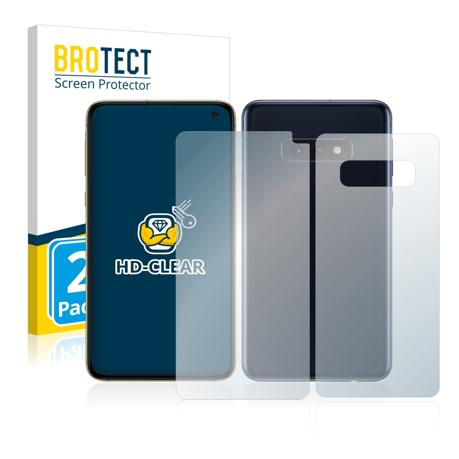 BROTECT 2x klare S10e) Schutzfolie(für Samsung Galaxy