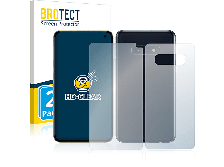 BROTECT 2x klare S10e) Schutzfolie(für Samsung Galaxy