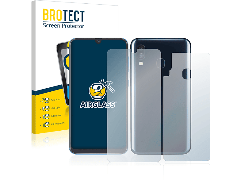 BROTECT Airglass klare Schutzfolie(für Samsung Galaxy A40)