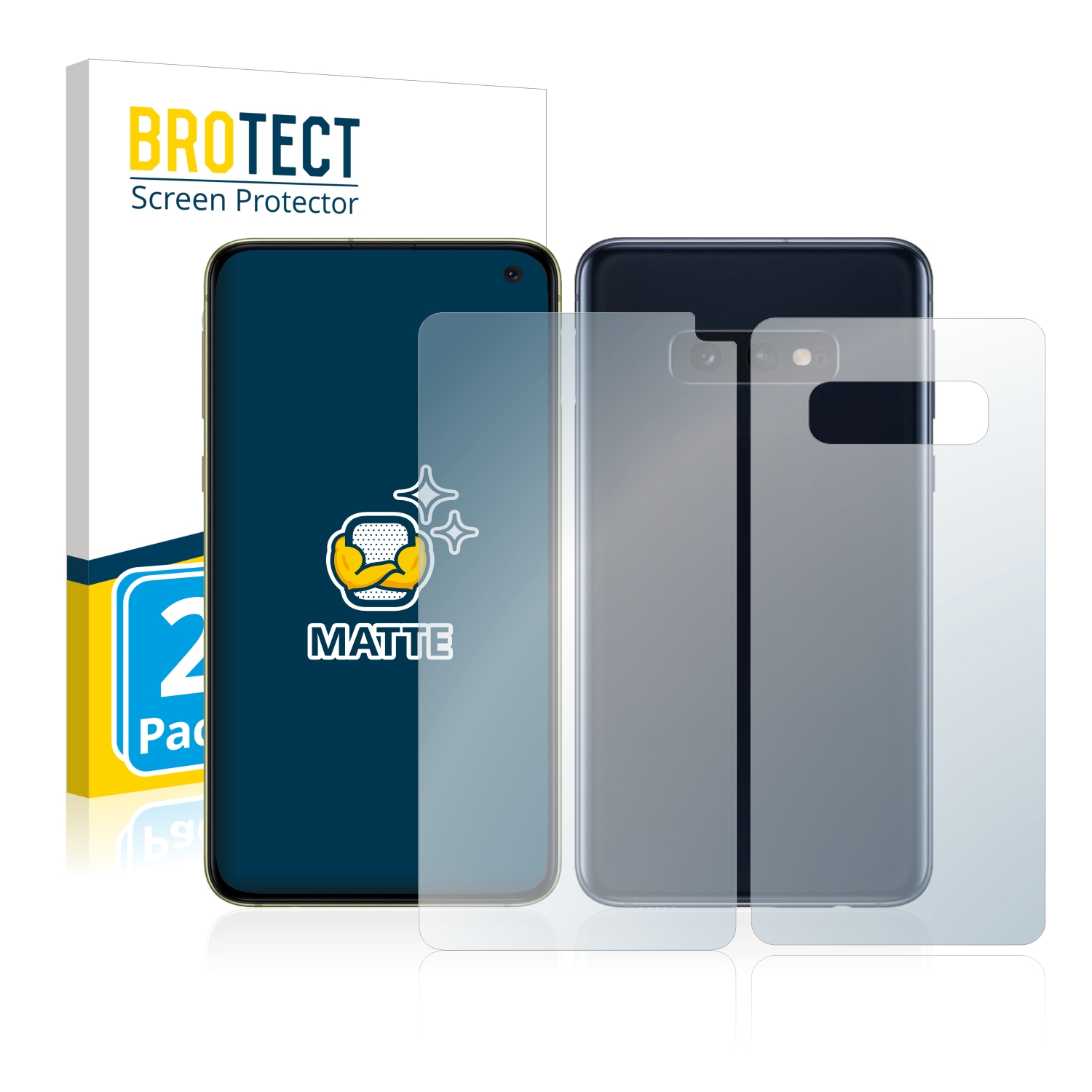 matte 2x BROTECT Schutzfolie(für Galaxy Samsung S10e)