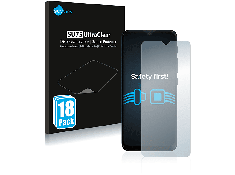SAVVIES 18x klare Schutzfolie(für Motorola Moto G10) | Displayschutzfolien & Gläser