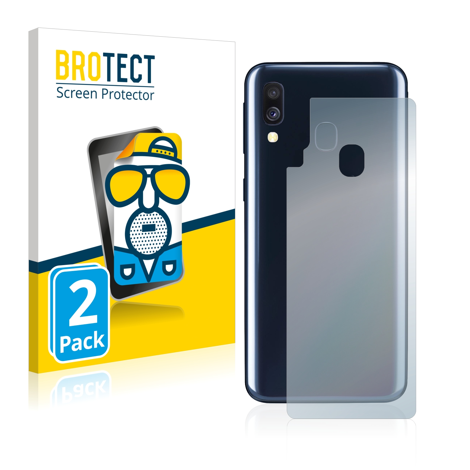 BROTECT 2x Samsung A40) Galaxy matte Schutzfolie(für