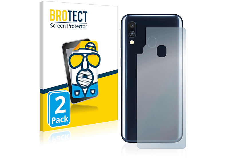 BROTECT 2x matte Schutzfolie(für Samsung Galaxy A40)