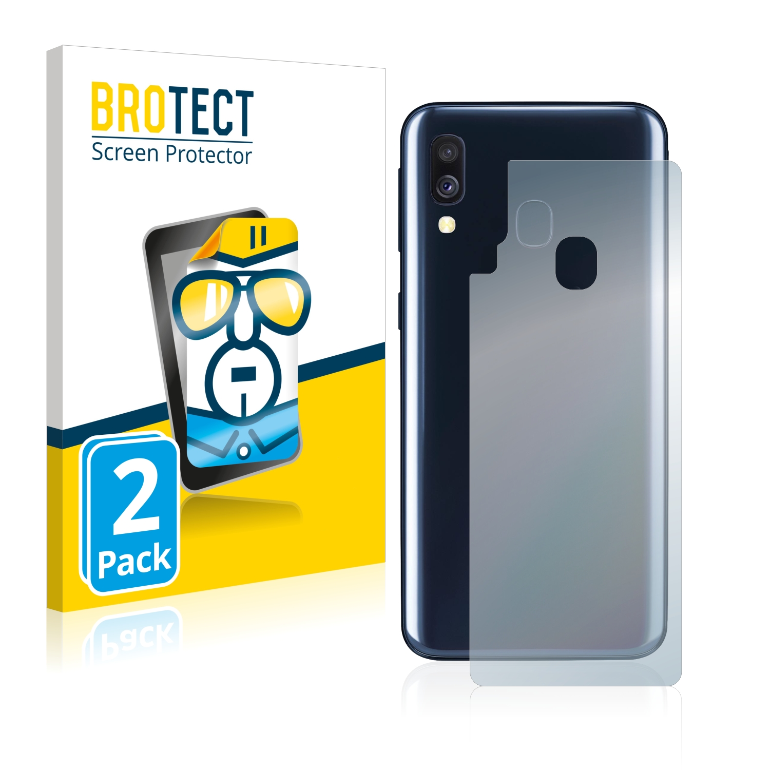 2x BROTECT Galaxy Samsung Schutzfolie(für klare A40)