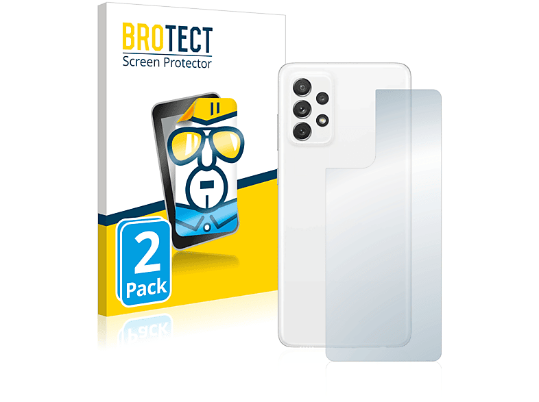 BROTECT 2x A72) klare Galaxy Schutzfolie(für Samsung