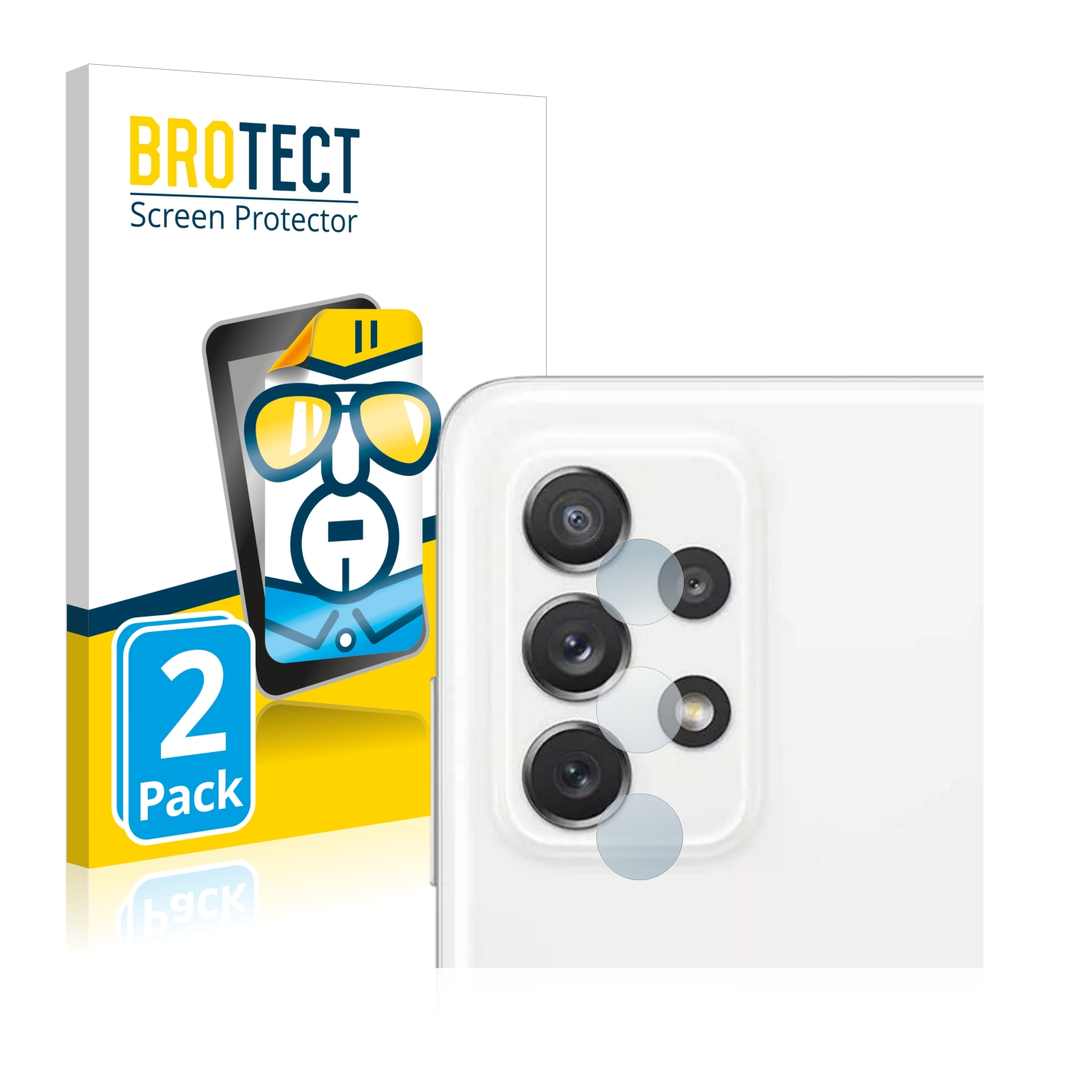 2x A72 5G) BROTECT Samsung klare Schutzfolie(für Galaxy