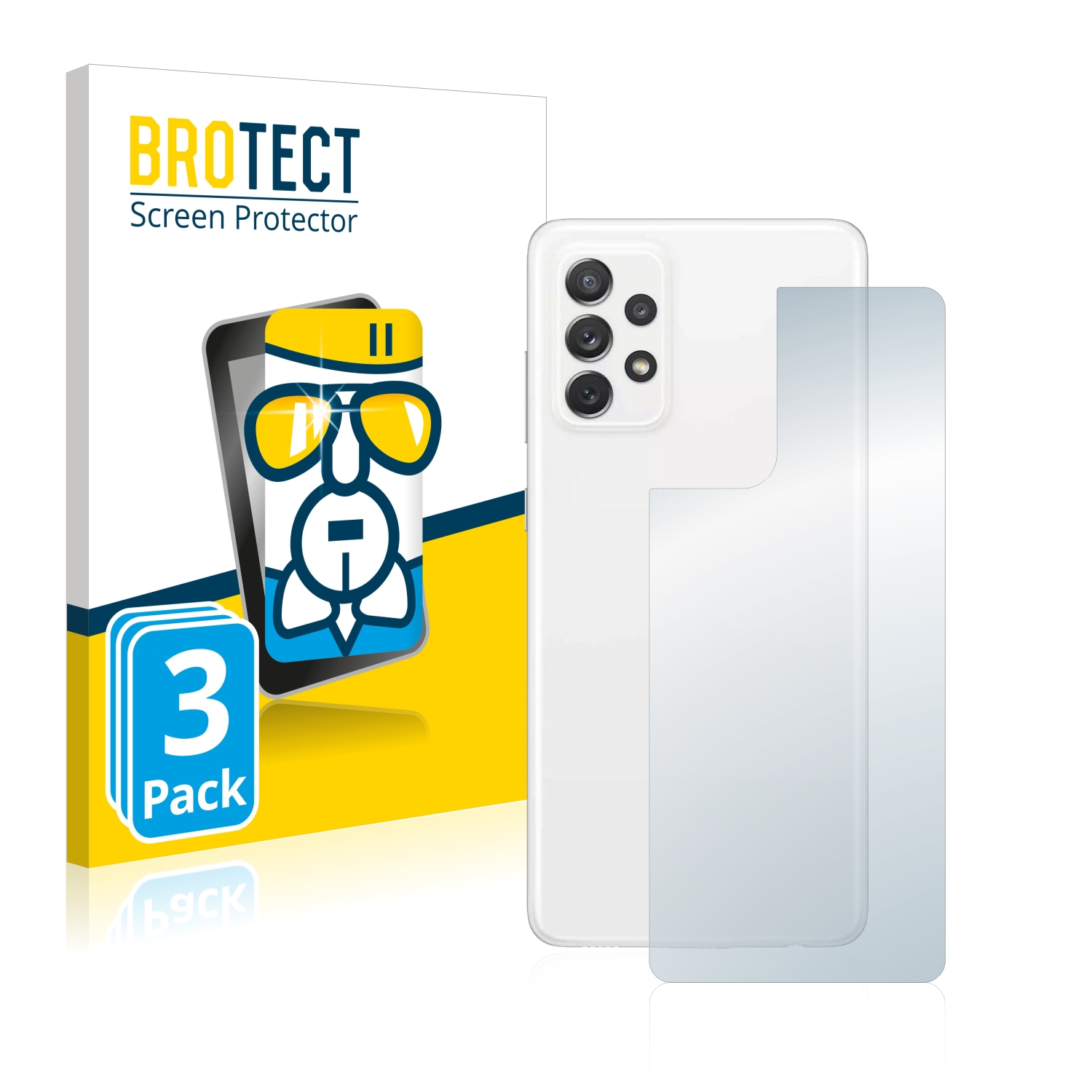 BROTECT 3x Airglass klare Schutzfolie(für A72) Samsung Galaxy