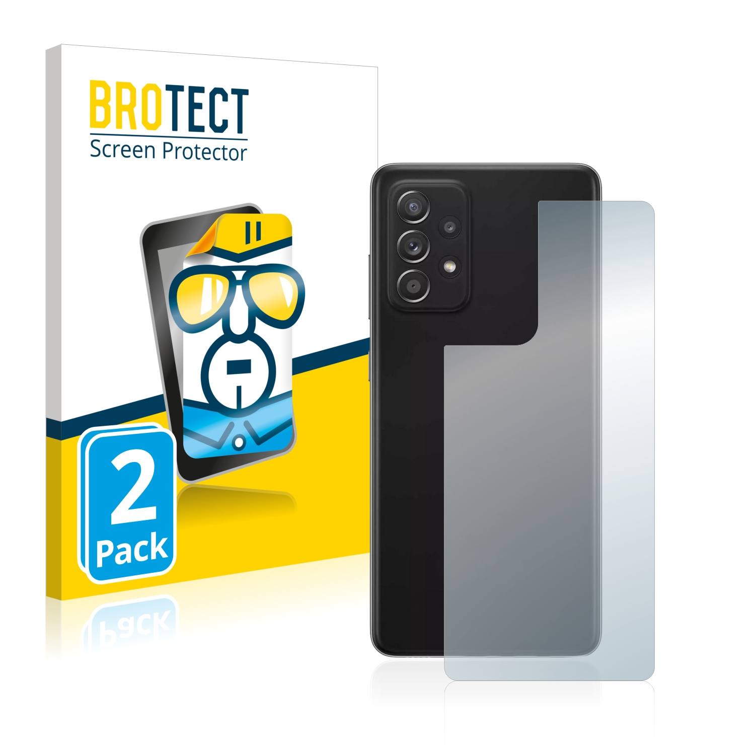 BROTECT 2x klare Schutzfolie(für Galaxy 5G) Samsung A52