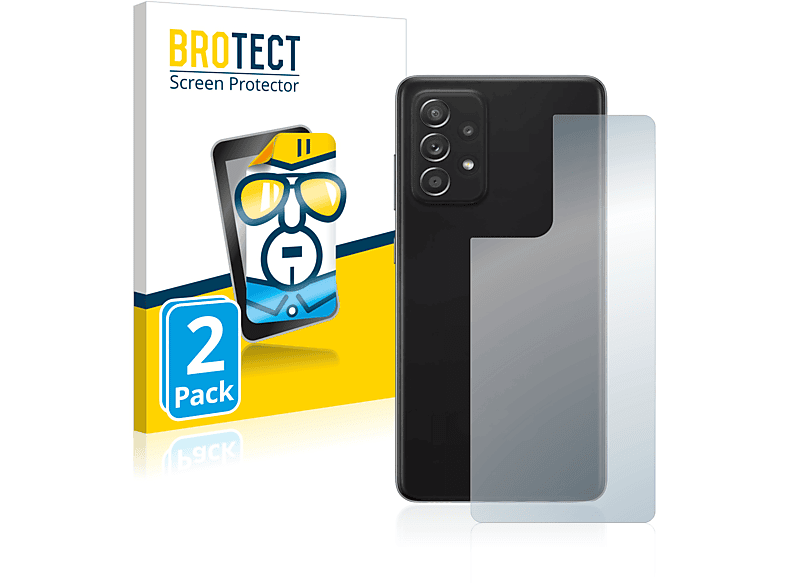 A52) Samsung 2x klare Galaxy BROTECT Schutzfolie(für