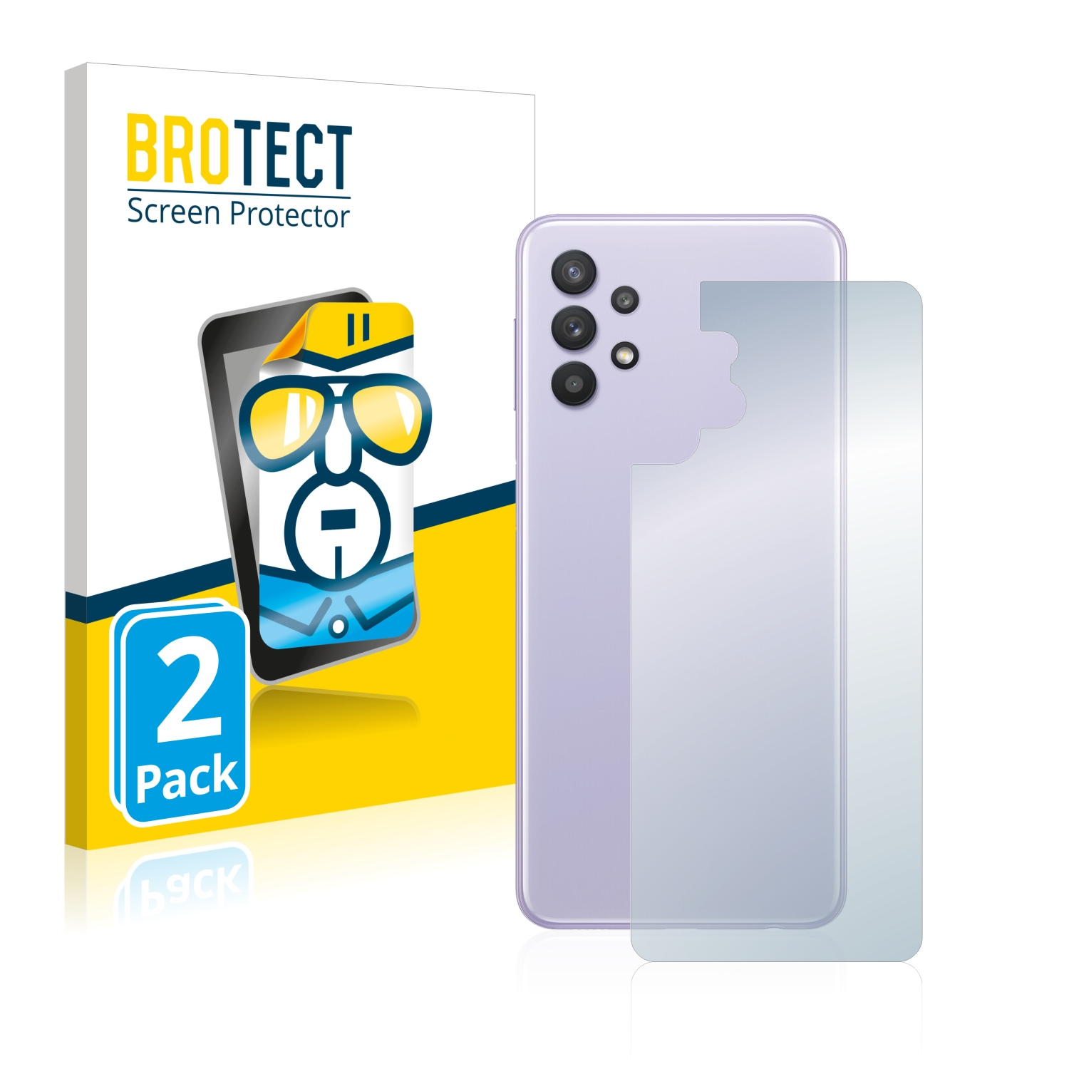 2x BROTECT klare Samsung Galaxy Schutzfolie(für A32)