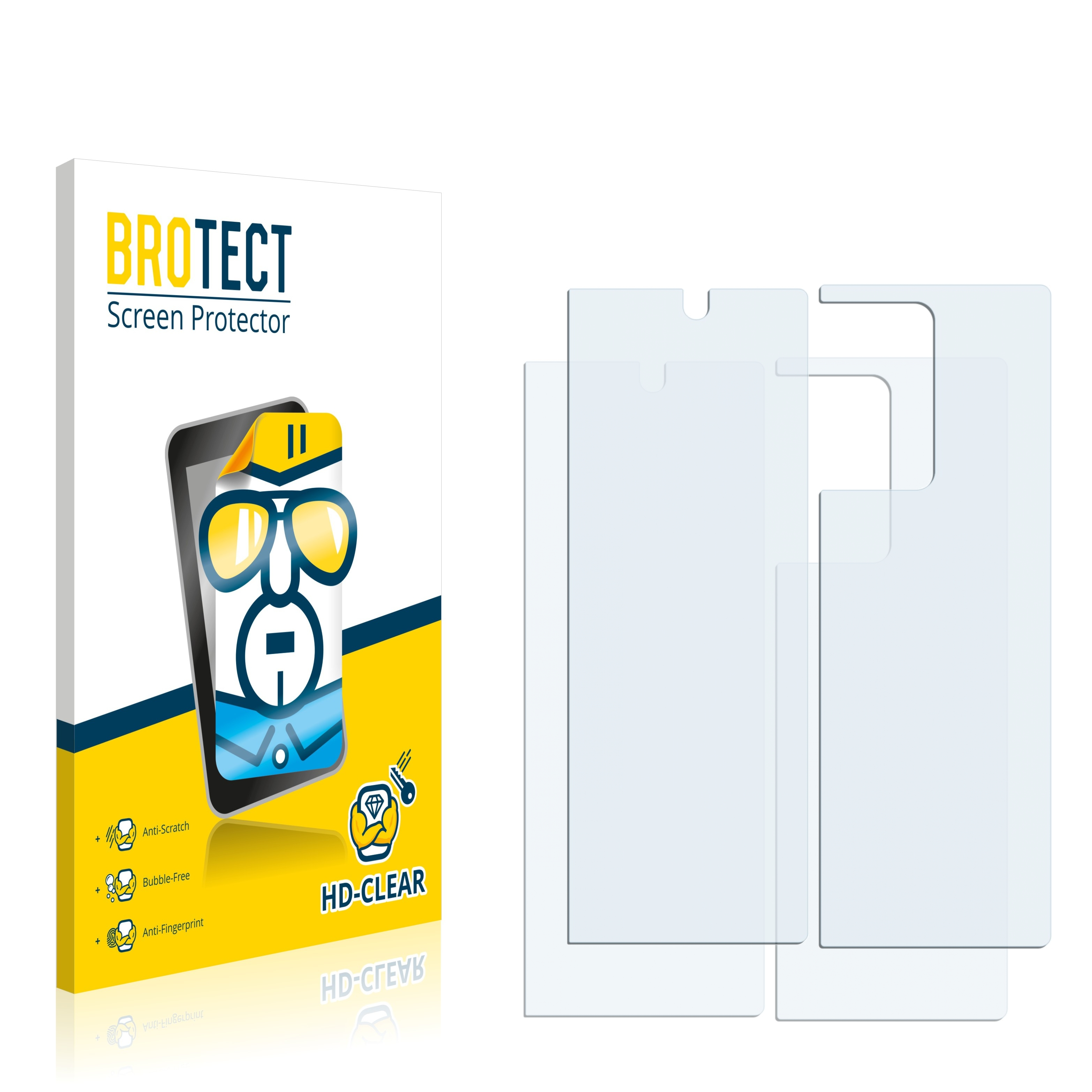 BROTECT Fold 2x 2 Z Samsung Galaxy Schutzfolie(für klare 5G)
