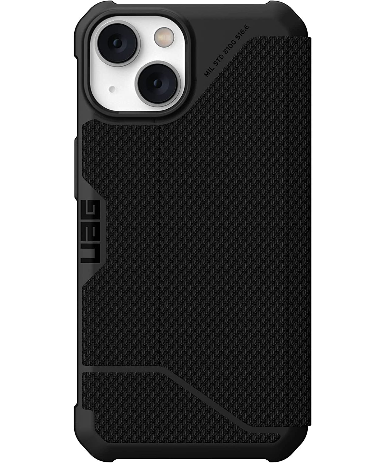 Plus, Apple, URBAN GEAR Metropolis Bookcover, schwarz iPhone ARMOR 14 Folio, kevlar