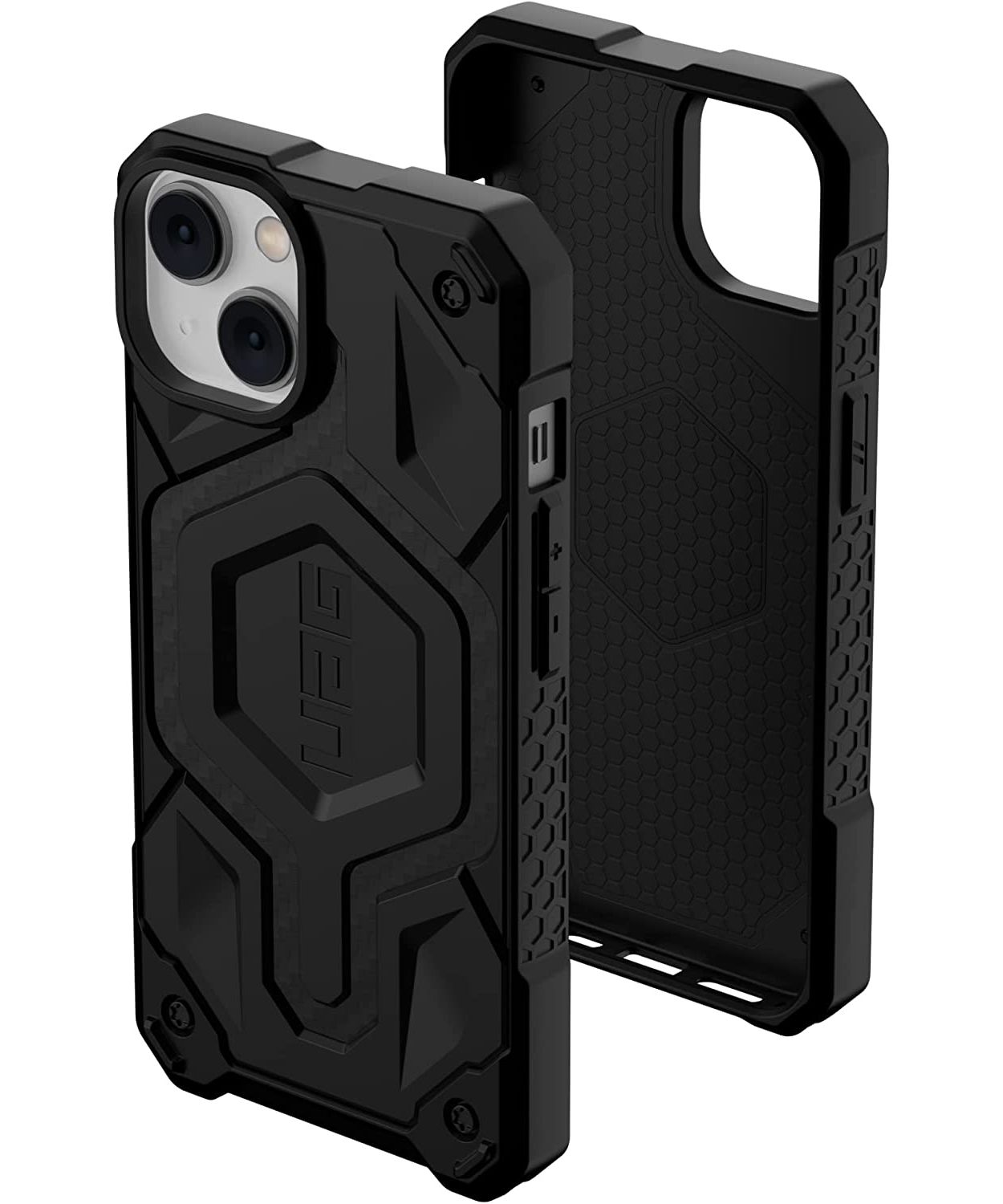 URBAN ARMOR GEAR fiber Monarch iPhone Backcover, MagSafe, Plus, Pro carbon Apple, 14