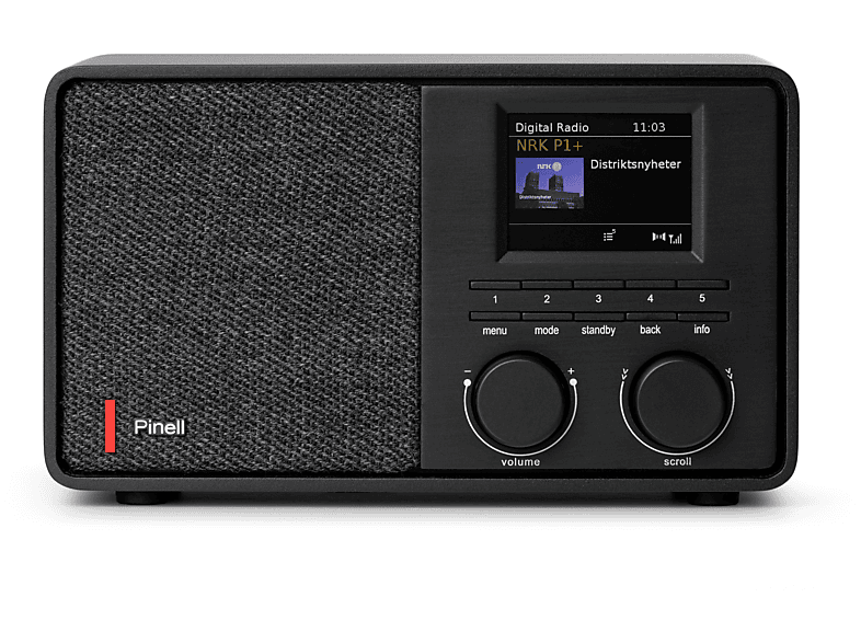 PINELL Supersound 201 DAB+ Radio, FM/DAB+, DAB+, Bluetooth, schwarz