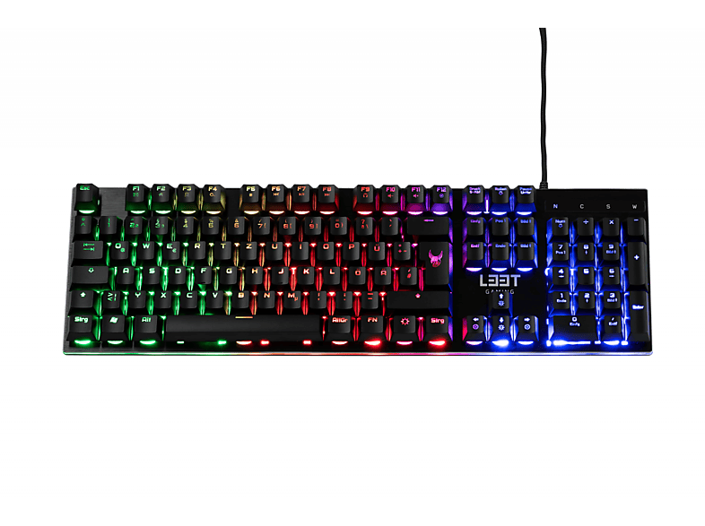 L33T Oseberg Semi-Mechanical Gaming Keyboard W. Rainbow (DE), Tastatur
