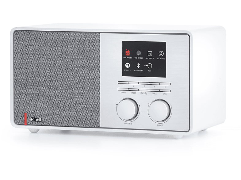 PINELL Supersound 301 FM/DAB+, DAB+, Bluetooth, Weiß