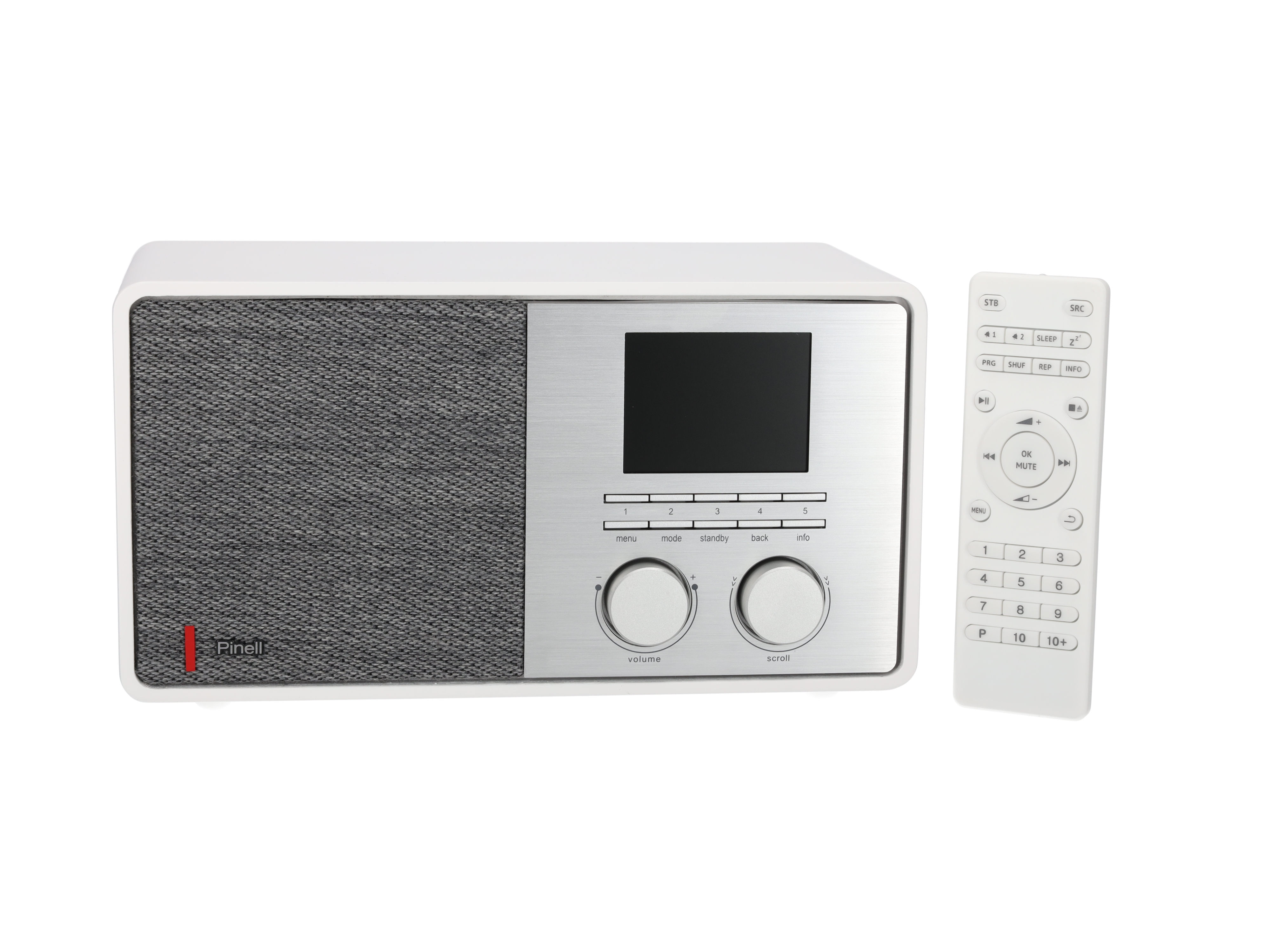 PINELL Supersound 301 Internet-Radio, DAB+, Bluetooth, Weiß FM/DAB