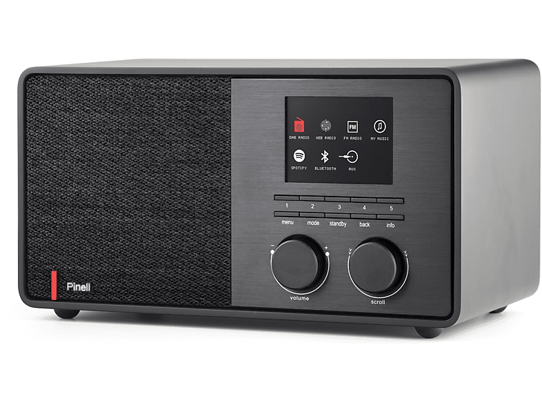 PINELL Supersound 301 FM/DAB+, DAB+, Bluetooth, schwarz