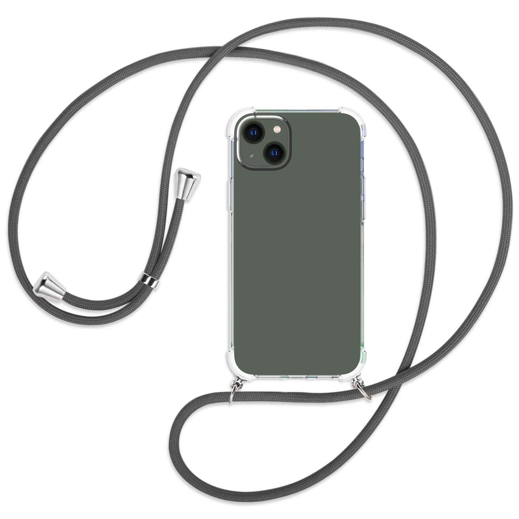 Apple, Plus, Backcover, / Kordel, silber Dunkelgrau MTB mit ENERGY 14 MORE iPhone Umhänge-Hülle