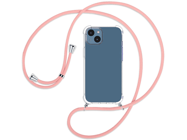 Kordel, MTB Rosa iPhone silber / Apple, ENERGY MORE Umhänge-Hülle mit Backcover, 14,