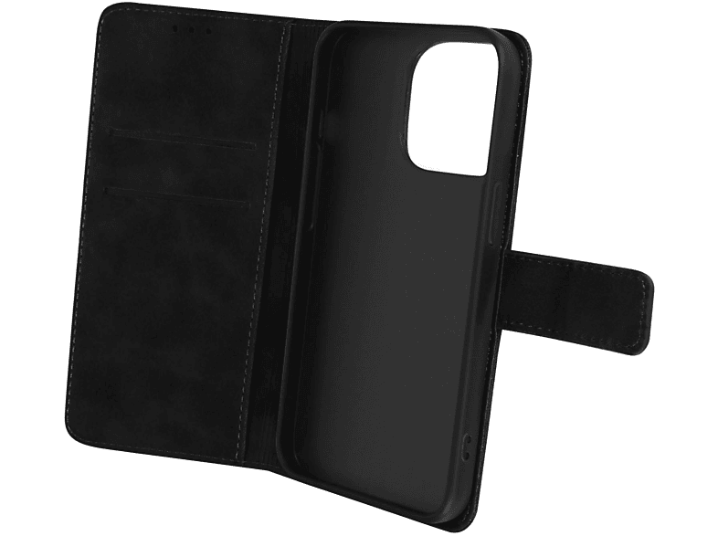 Bookcover, iPhone Apple, Series, AVIZAR Velvet Pro, 14 Schwarz