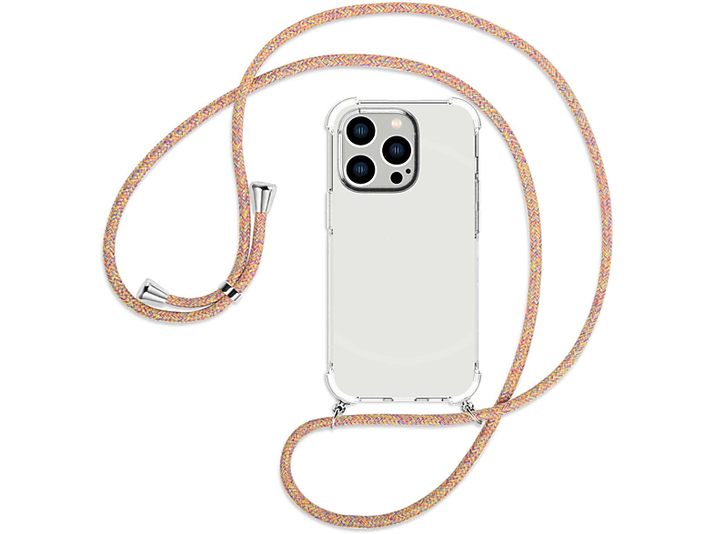 silber 14 MORE / MTB Rainbow ENERGY iPhone mit Backcover, Kordel, Apple, Umhänge-Hülle Pro,