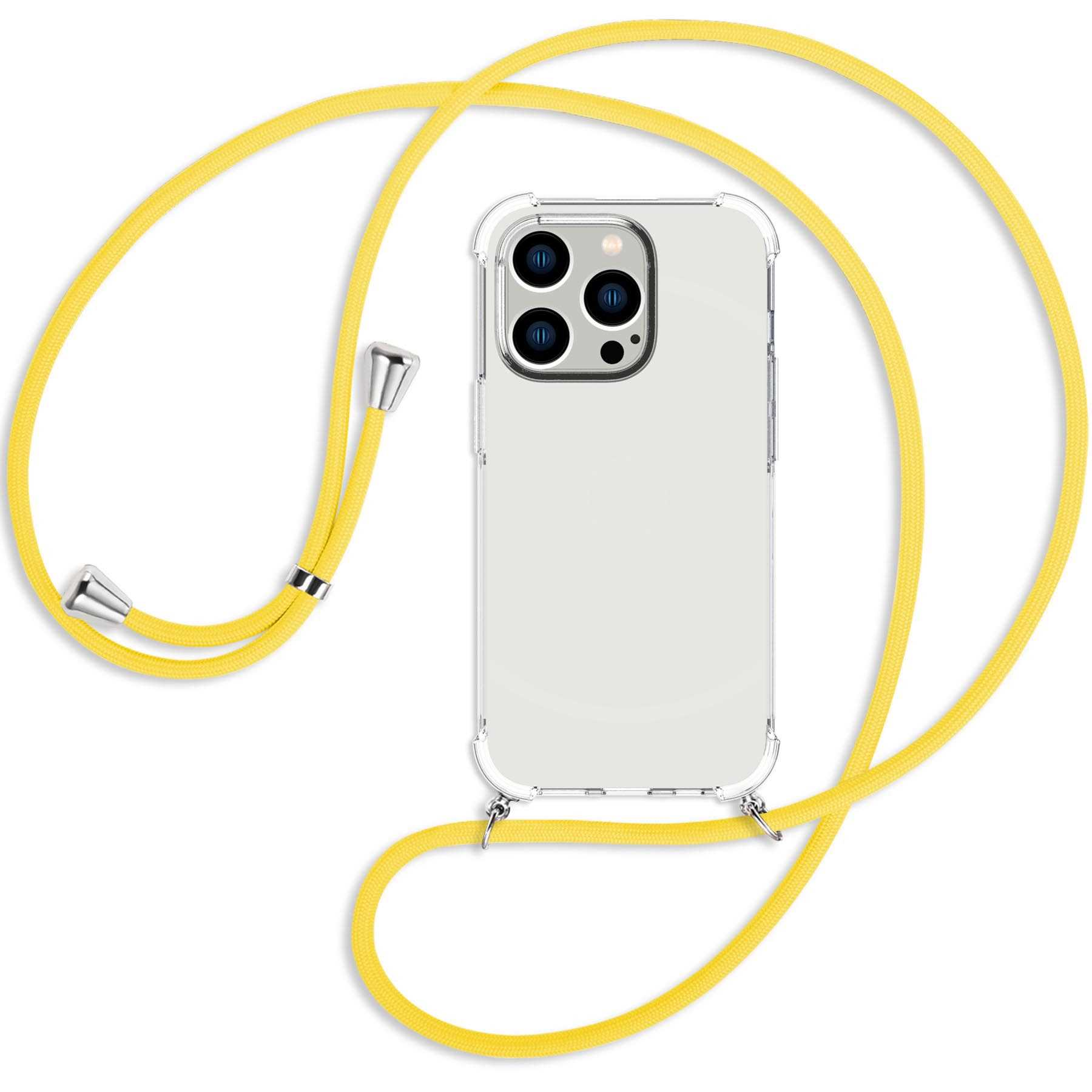 Pro, Umhänge-Hülle MORE Banana Kordel, Backcover, 14 mit Gelb MTB Apple, ENERGY / silber iPhone