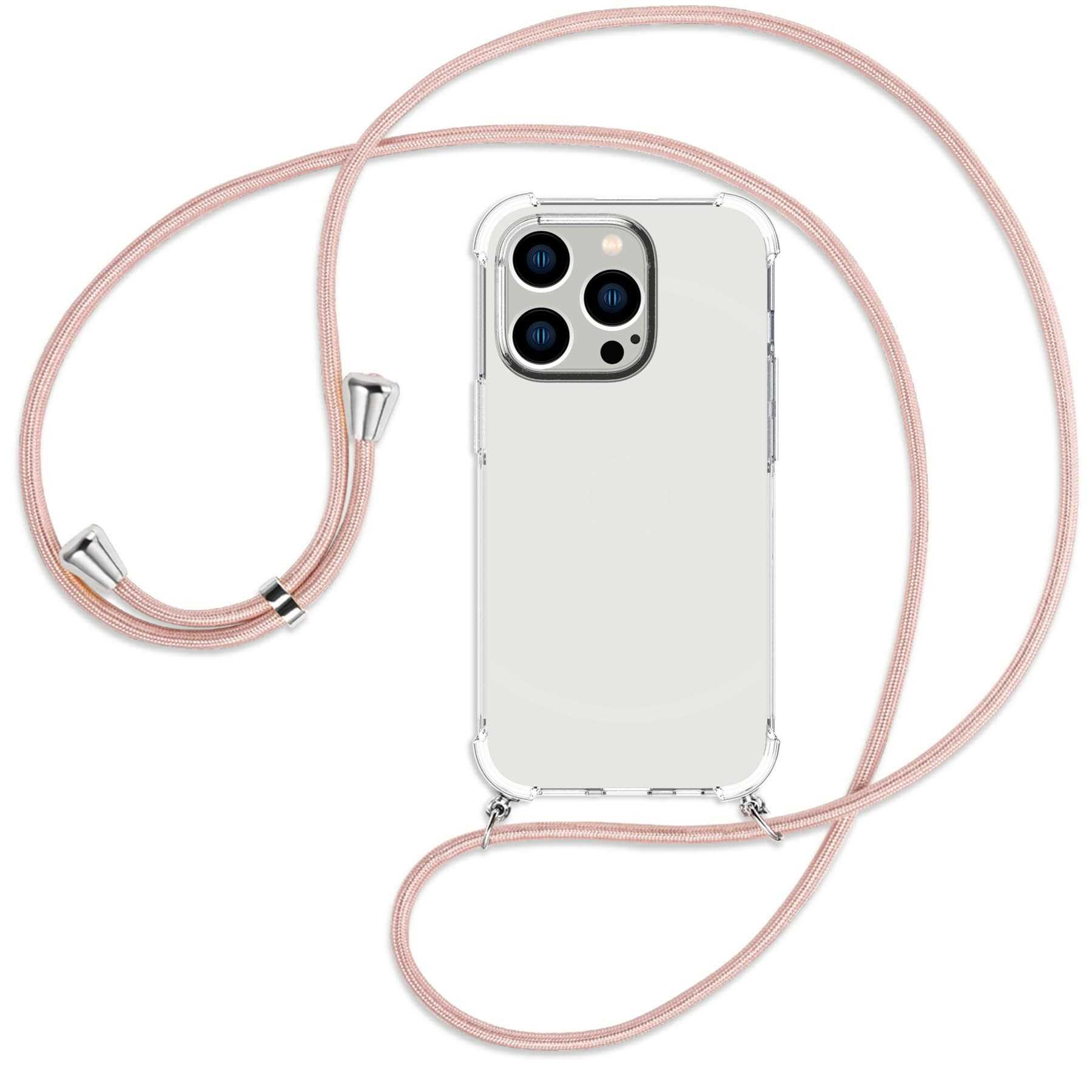Rosegold Umhänge-Hülle Kordel, 14 MTB Apple, Pro, ENERGY Backcover, silber MORE / mit iPhone