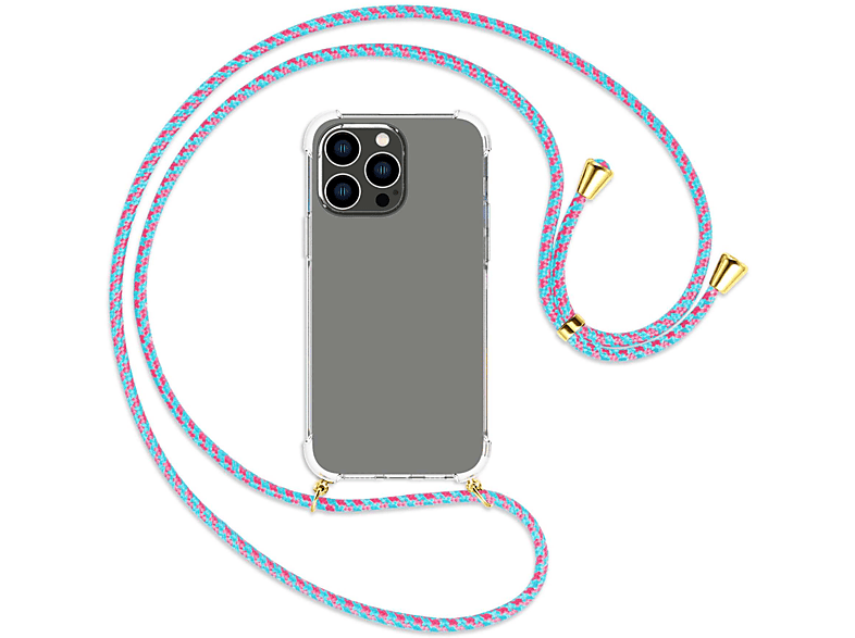 iPhone 14 Max, Backcover, Pro Kordel, / ENERGY Apple, gold Candyland MORE mit MTB Umhänge-Hülle