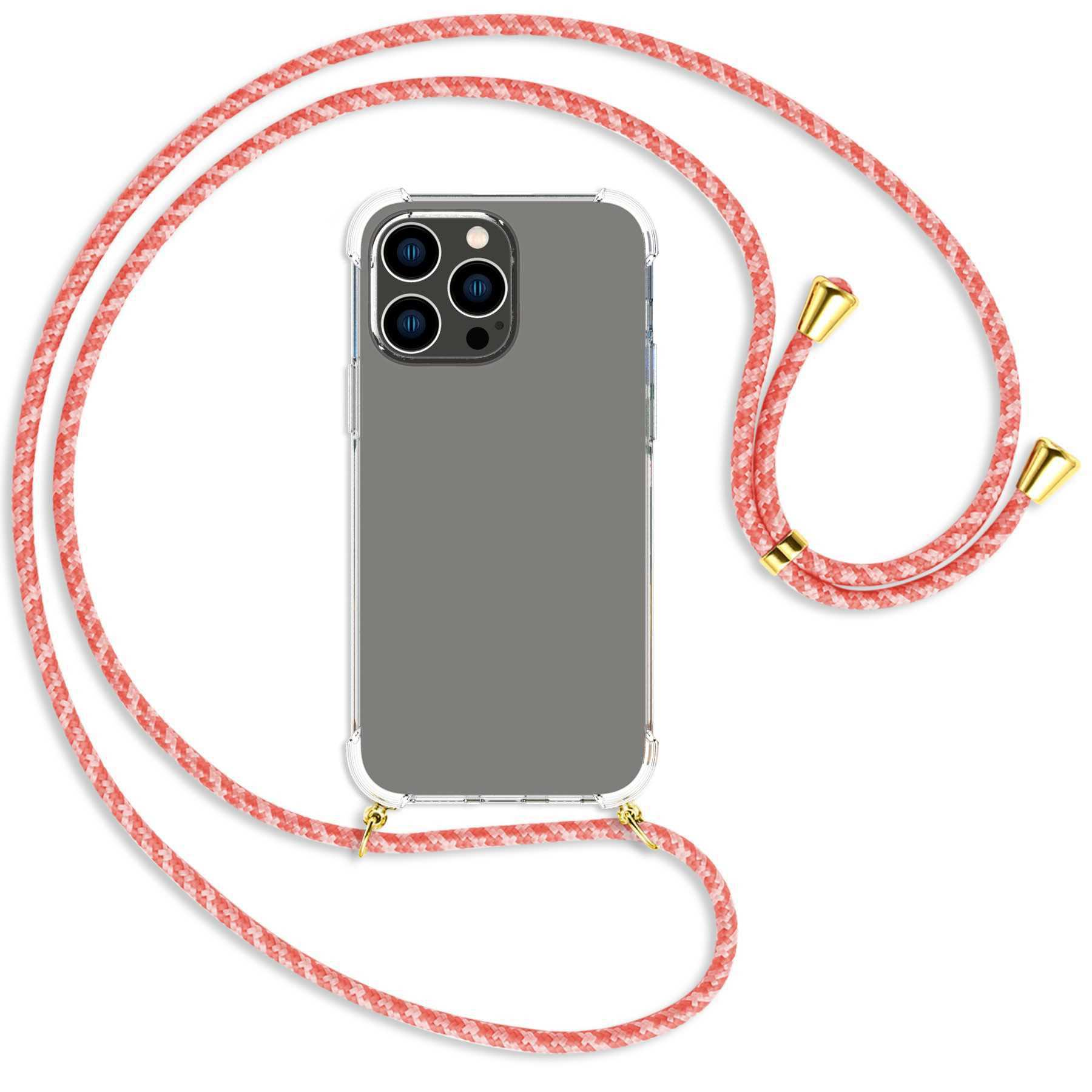 MTB MORE Backcover, Pro gold Dream Apple, Max, Kordel, / iPhone mit ENERGY Pastel Umhänge-Hülle 14