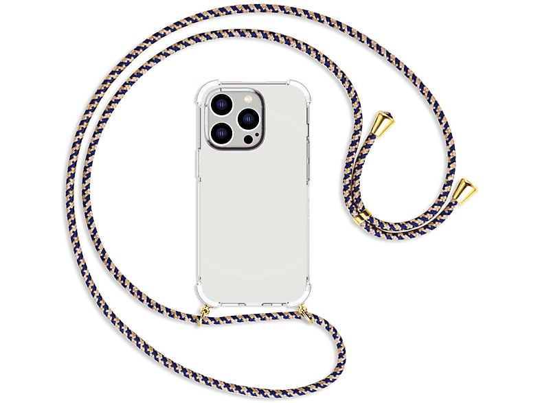MTB MORE ENERGY Umhänge-Hülle Apple, Pro, mit iPhone gold 14 Royal Kordel, / Backcover