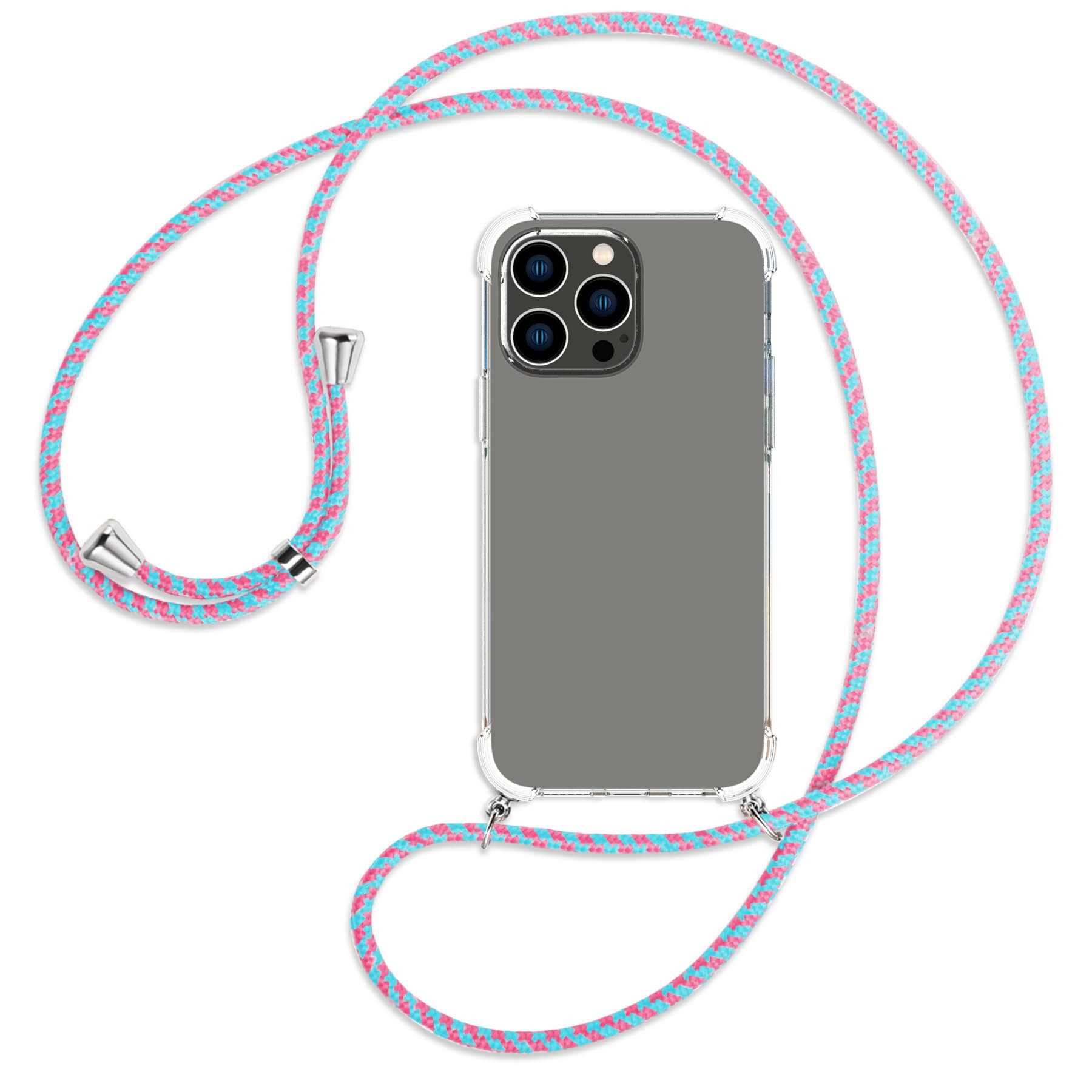 Max, iPhone Apple, / Pro Umhänge-Hülle MORE Kordel, Candyland 14 mit silber MTB ENERGY Backcover,