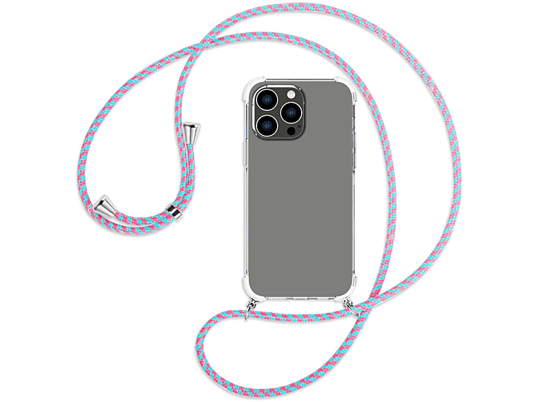 Backcover, / silber Umhänge-Hülle 14 Pro MORE Candyland Max, Kordel, MTB Apple, mit iPhone ENERGY