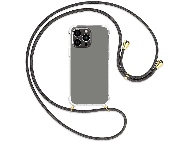 Max, Umhänge-Hülle gold MTB / ENERGY iPhone MORE Apple, Pro 14 Dunkelgrau Kordel, Backcover, mit