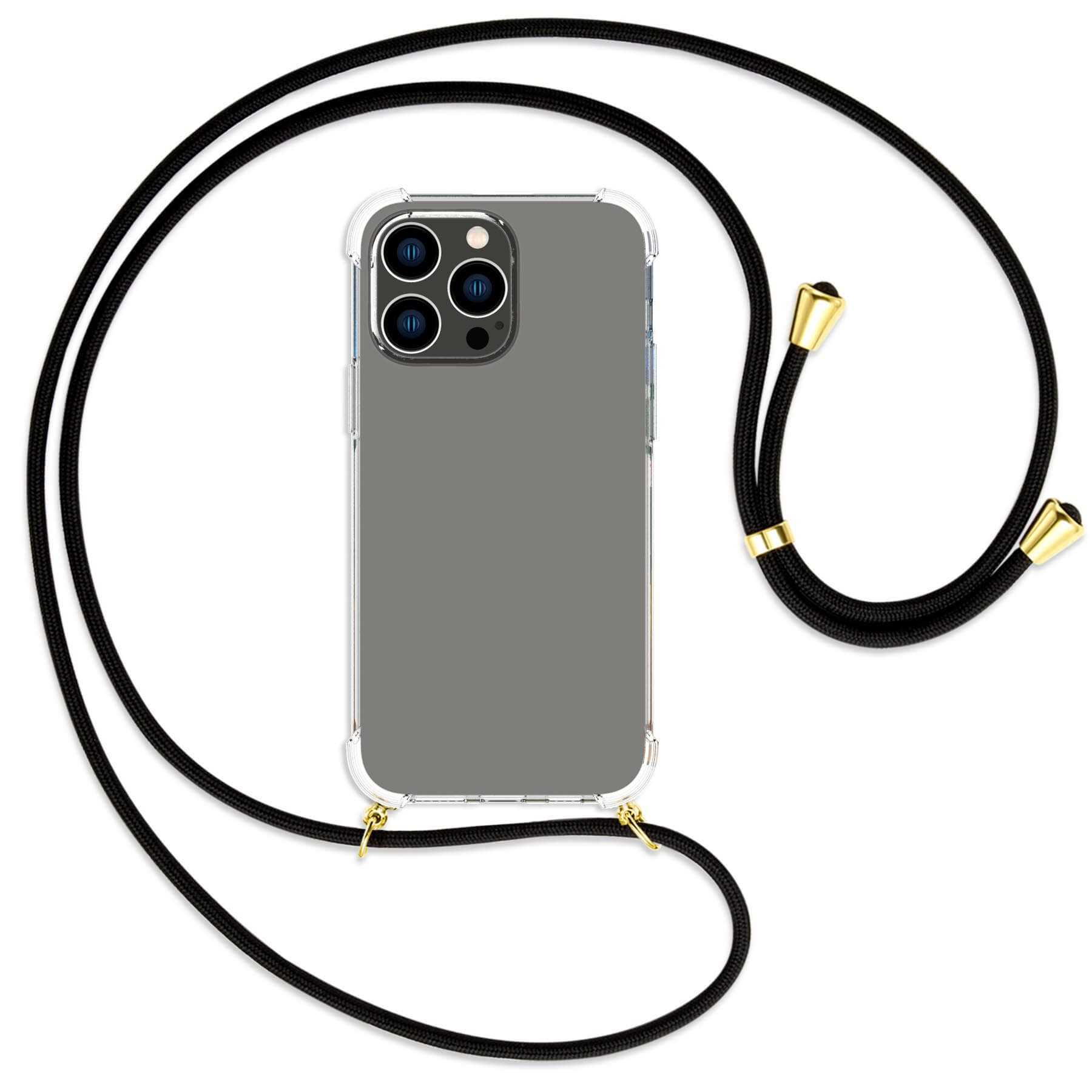 Pro Schwarz Apple, ENERGY 14 Kordel, Max, iPhone Umhänge-Hülle gold MORE Backcover, mit MTB /