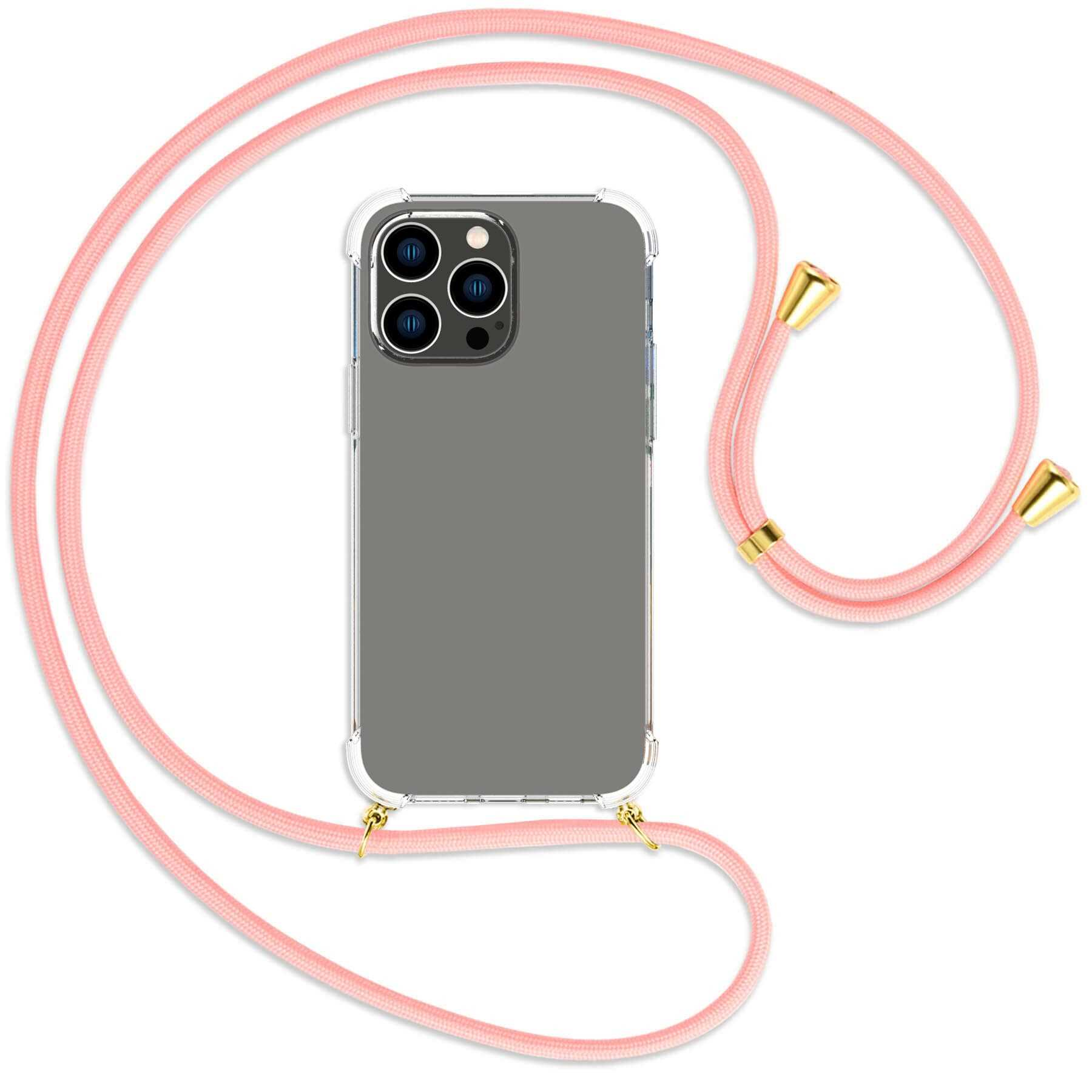MTB MORE ENERGY Rosa mit Umhänge-Hülle 14 gold iPhone Kordel, / Backcover, Pro Max, Apple