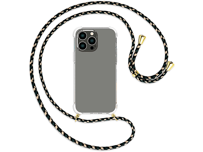 iPhone Apple, / Pro Kordel, MTB Umhänge-Hülle Max, MORE Camouflage 14 ENERGY Backcover, gold mit