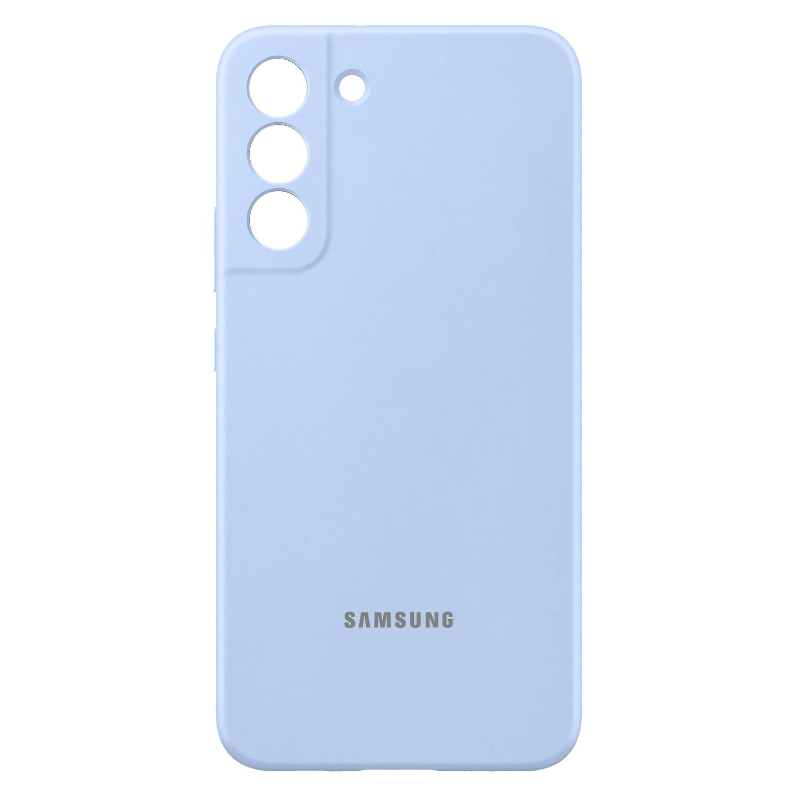 S22 Galaxy Series, SAMSUNG Cover Plus, Samsung, Silicone Backcover, Hellblau