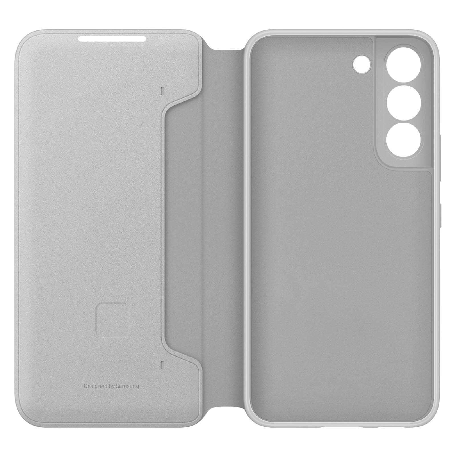 SAMSUNG LED-View Cover Series, Samsung, S22 Bookcover, Galaxy Plus, Silber