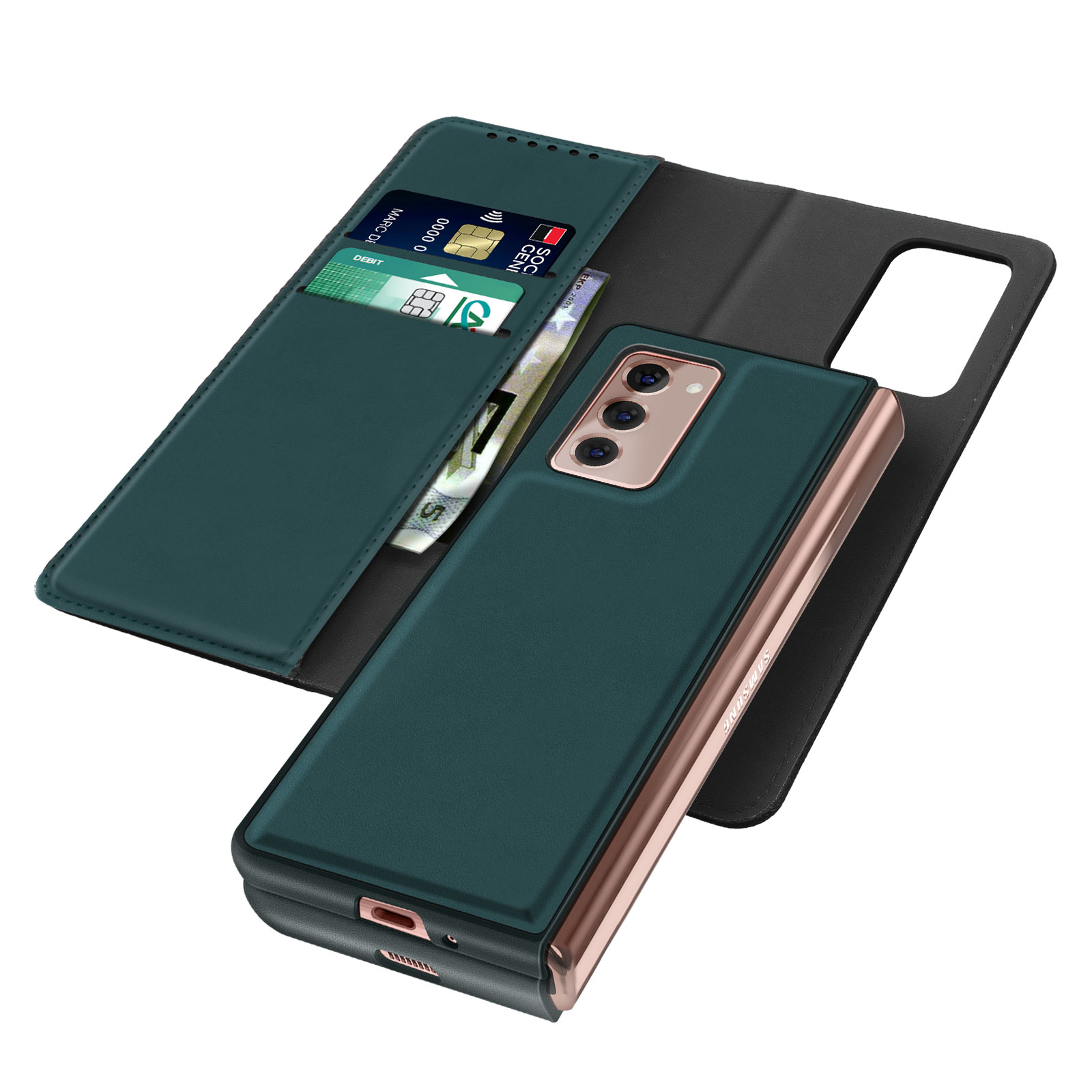 Grün Galaxy Z 2, Fold Backcover, Split Samsung, AVIZAR Series,