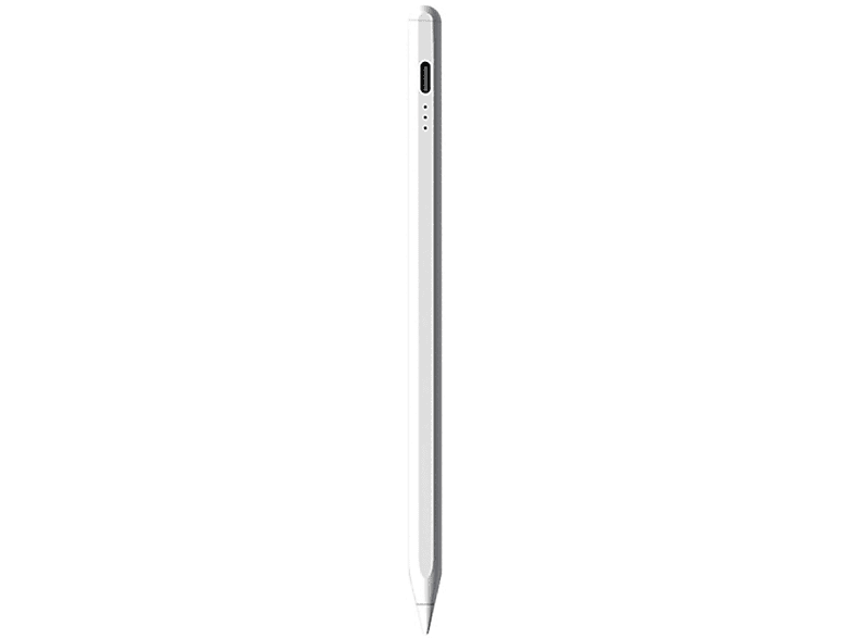 INF Eingabestift USB-C mit 2 Ersatzspitzen kapazitiver Stift weiß