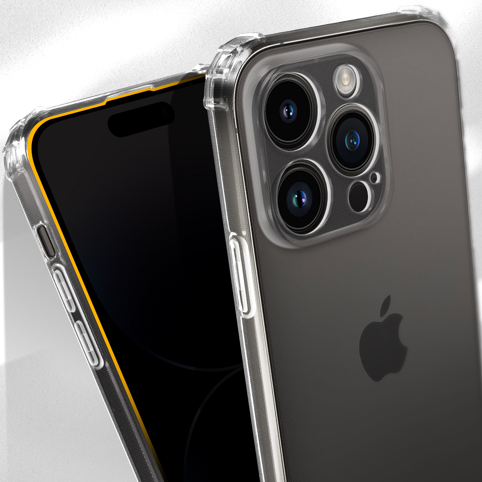 AVIZAR Schutzhülle mit verstärkten Apple, Ecken 14 iPhone Transparent Pro Max, Backcover, Series